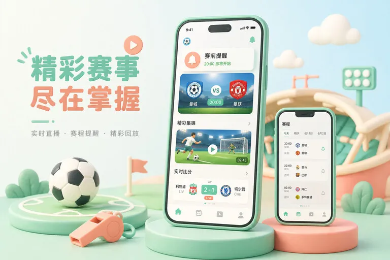 轻量下载 · 移动端追赛入口 · 临场看赛少走弯路界面展示
